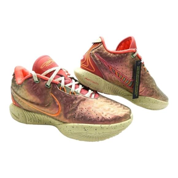 NIKE LEBRON XXI 21 EMBER GLOW ELEMENTAL GOLD MEN SHOES FN0708-800 Size 10 New!! - Picture 8 of 15